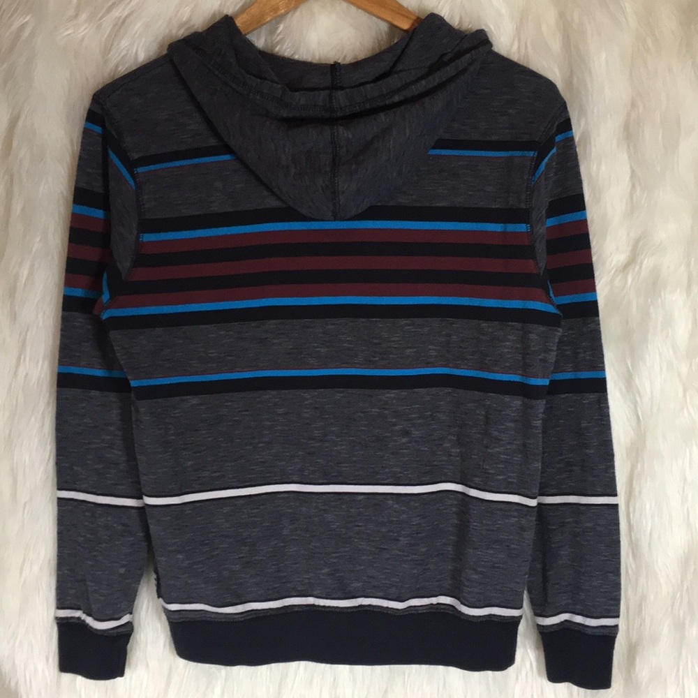 Boys Billabong Hoodie Sz L Striped